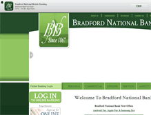 Tablet Screenshot of bradfordbank.com